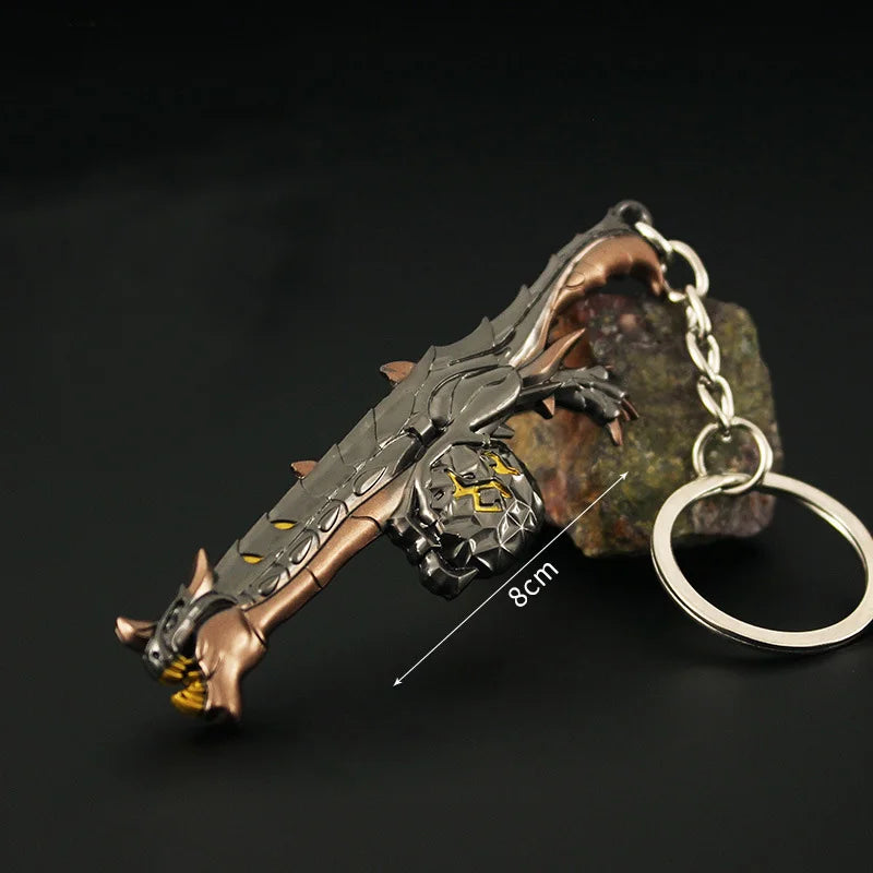 Valorant corpo a corpo reaver 2.0 karambit chaveiro para homem jogo periférico m4 samurai punhal modelo metal chaveiro pingente jóias presente