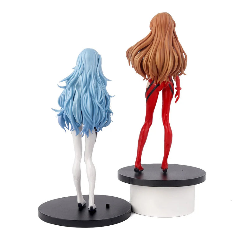 Kawaii Anime Figura Modelo Brinquedos, Boneca De PVC, Coletar Ornamentos, GÊNESIS DE NEON, EVANGELION, EVA, Ayanami, Rei Asuka, Presentes Novos, 18cm, 2023