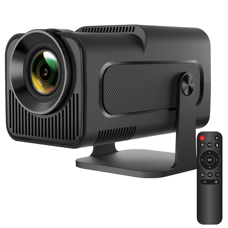 Projetor Portátil Inteligente Android 11, HD, 1080x1080P, 4K, WiFi6, BT5, 390ANSI, HY320
