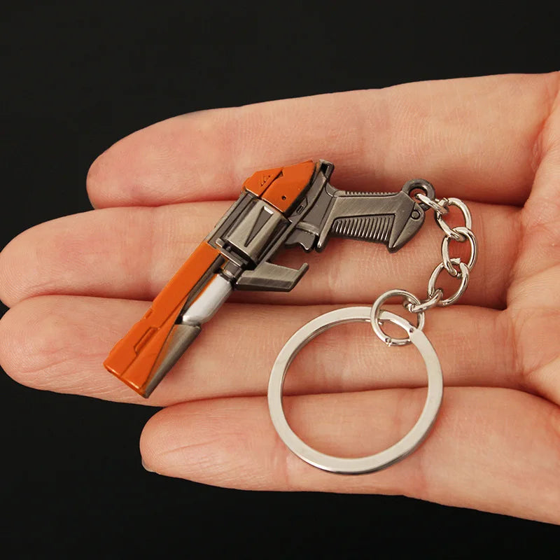 Valorant corpo a corpo reaver 2.0 karambit chaveiro para homem jogo periférico m4 samurai punhal modelo metal chaveiro pingente jóias presente