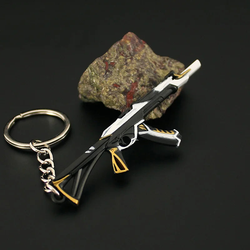 Valorant corpo a corpo reaver 2.0 karambit chaveiro para homem jogo periférico m4 samurai punhal modelo metal chaveiro pingente jóias presente