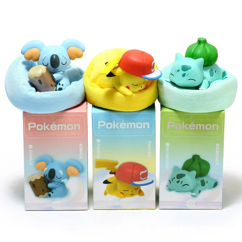 Pokémon Action Figure Dolls, Sleep Starry Dream Series, Pikachu, Jirachi, Eevee, Komala, Snorlax, Cartoon Birthday Gift Brinquedos