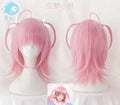 Amu hinamori cosplay peruca shugo chara! Doki festa miki suu correu anime rosa cabelo sintético para adulto + peruca boné