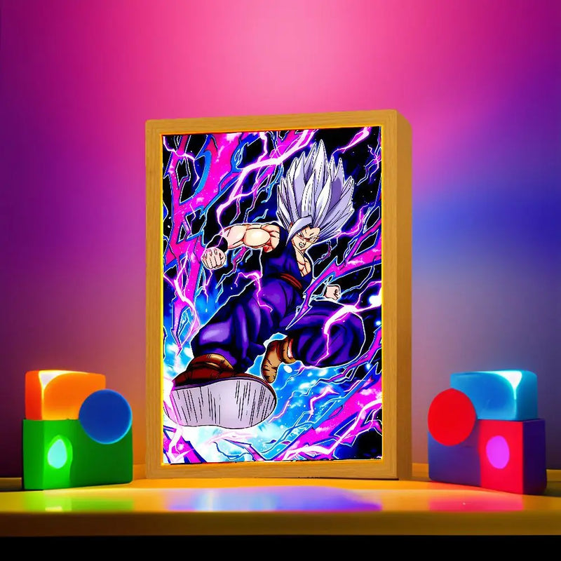 Quadro em led night Anime Dragon ball z