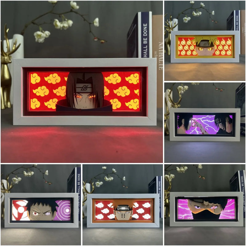 Light Box Led Papel 3D Anime Naruto