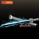 Katana demon slayer kamado tanjirou katana nichirin Moc 1478 pçs