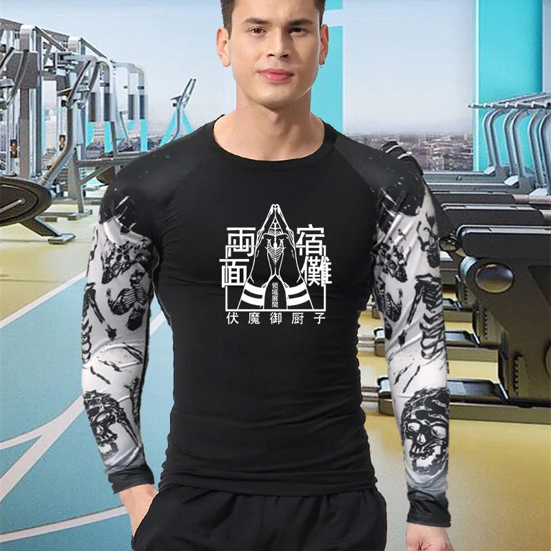 Camiseta compressão Anime jujutsu kaisen