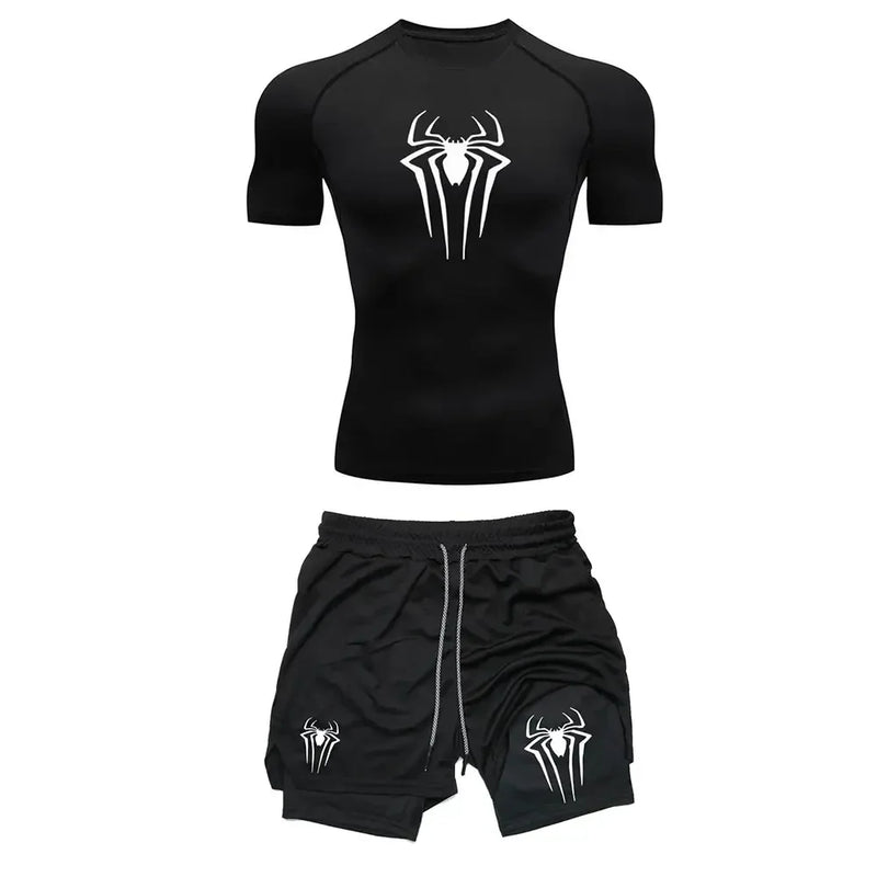 Camiseta compressão Homem Aranha
