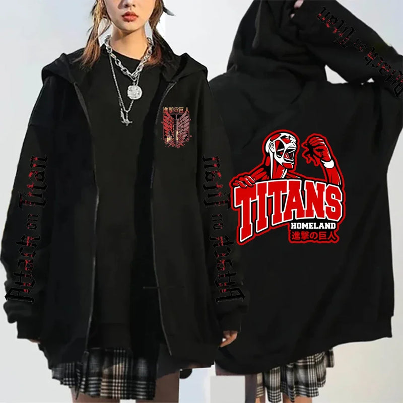 Moletom asas da liberdade Yeager Eren Levi Shingeki Anime Attack On Titan