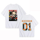 Hot Anime Bakugou Katsuki 01 Printing T-shirt Women Men Fashion Short Sleeve Street Casual Personality Summer T-shirt