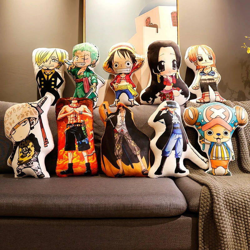 Pelucia Luffy, helicóptero, ás, roronoa, zoro, hastes Anime One piece 45cm