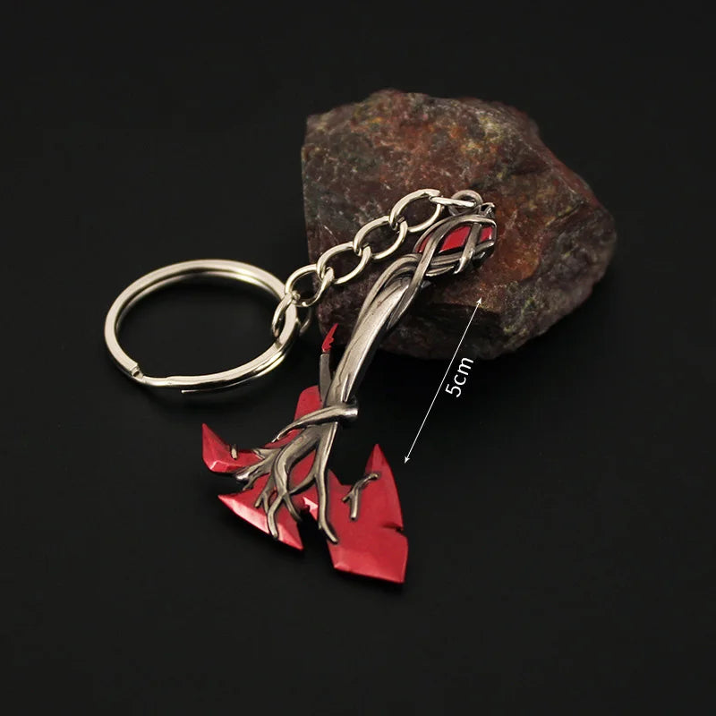 Valorant corpo a corpo reaver 2.0 karambit chaveiro para homem jogo periférico m4 samurai punhal modelo metal chaveiro pingente jóias presente