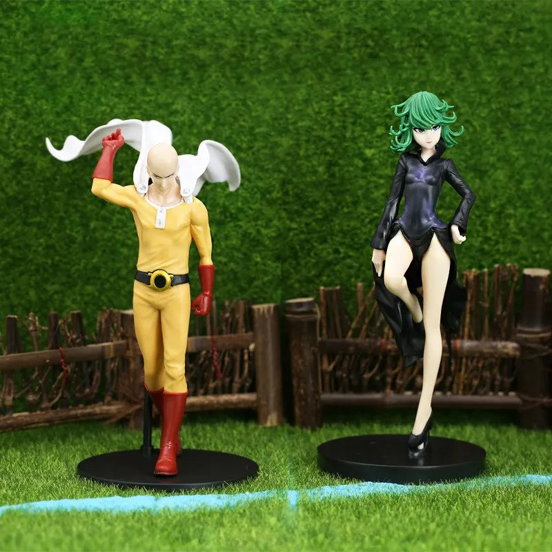 Action Figure Saitama/Tatsumaki de anime de One PUNCH man 18 cm