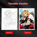 Quadro em led night Anime Demon Slayer :Kimetsu não Yaiba