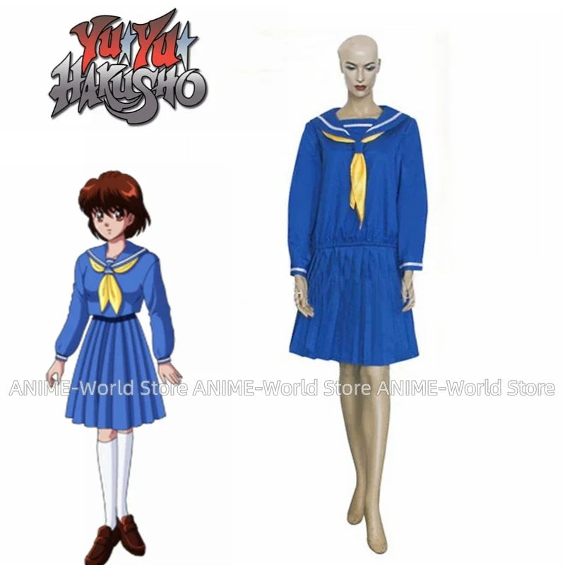 Yu Yu Hakusho Cosplay Costume, Yukimura Keiko, tamanho personalizado, Halloween, atacado, boa qualidade