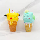 Action Figure Sorvete psyduck, bulbasaur, gengar, slowpoke snorlax, pikachu, pichu Anime Pokemon