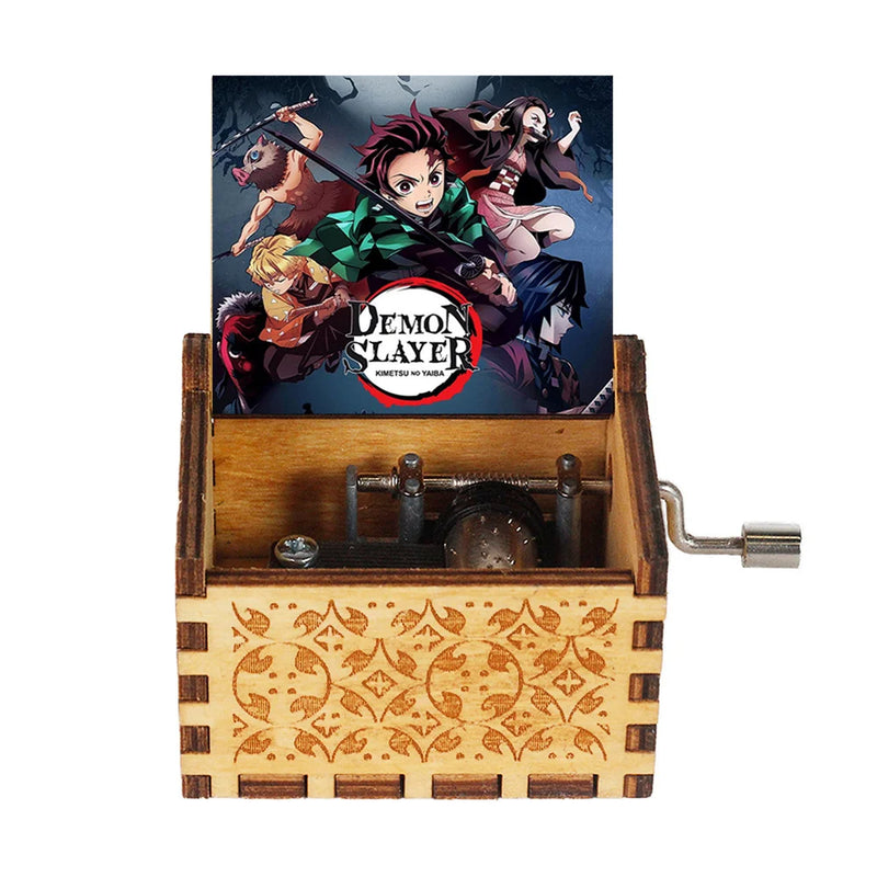 Caixa de música de madeira Anime demon slayer