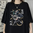 Camiseta Tokitou Muichirou Iguro Obanai Anime demon slayer