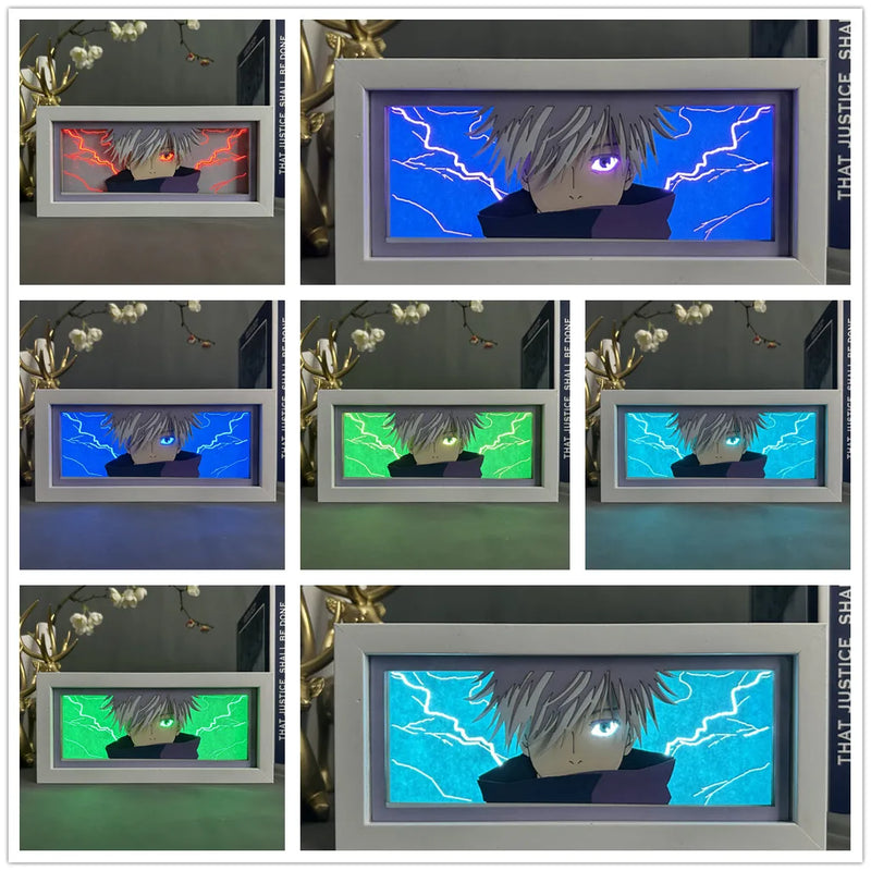 Caixa papel Light Box satoru gojo Anime Jujutsu Kaisen