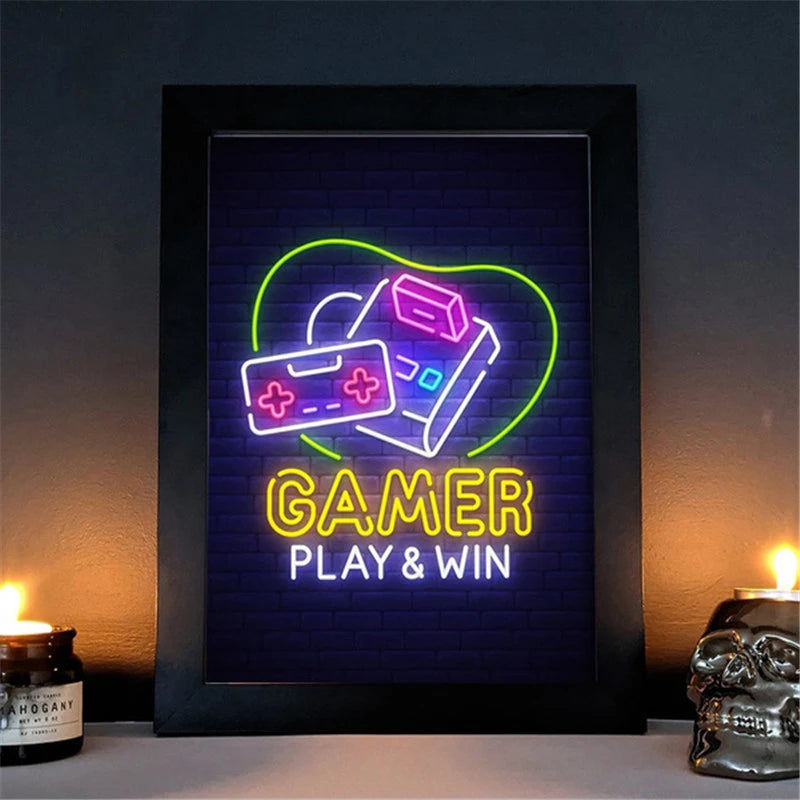 Quadro Gamer Neon