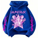 Kpop demon hunter huntrix moletom infantil outono novos meninos meninas moda rua pulôver roupas infantis