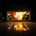 Luminária de luz em papel diversos anime