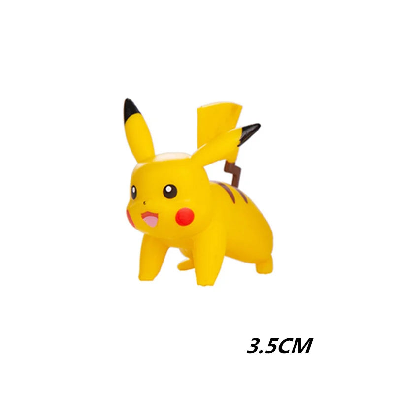 Action Figure Pikachu, Mewtwo, Charmander, Blastoise, Gurado Anime Pokemon, 4-13cm