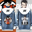 Moletom Vegeta, Son Goku & Gogeta com Capuz Anime Dragon Ball