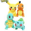 Pelúcia Pikachu, Charmander, Squirtle, Bulbasaur, Jigglypuff, Eevee, Snorlax, Lapras, Anime Pokemon 20cm