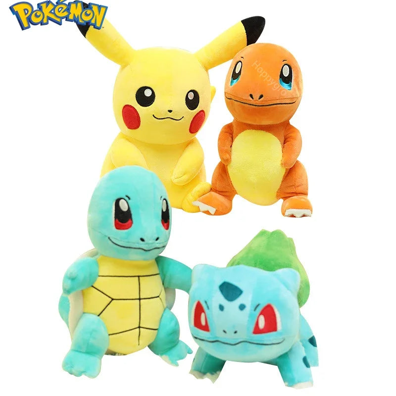 Pelúcia Pikachu, Charmander, Squirtle, Bulbasaur, Jigglypuff, Eevee, Snorlax, Lapras, Anime Pokemon 20cm