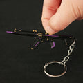 Valorant corpo a corpo reaver 2.0 karambit chaveiro para homem jogo periférico m4 samurai punhal modelo metal chaveiro pingente jóias presente