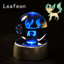 Pokeball Pikachu, Gengar, Mew, Mewtwo, Lamp Base, 3D Crystal Ball
