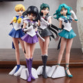 Action  Figura Glitter & Glamours Kaiou Michiru Tenoh Haruka Tomoe Hotaru Anime Sailor Moon -  23cm
