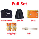 Cosplay zenitsu agatsuma traje feminino Anime demon slayer