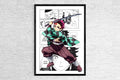 Quadro estilo manga Anime Demon Slayer
