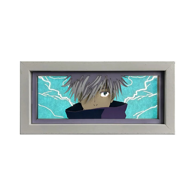 Light Box Led Papel 3D satoru gojo/ sukuna/ toji Anime jujutsu kaisen