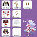 Cosplay Yae Miko Game Genshin Impact