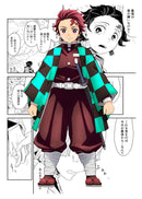 Quadro estilo manga Anime Demon Slayer