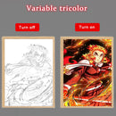 Quadro em led night Anime Demon Slayer :Kimetsu não Yaiba