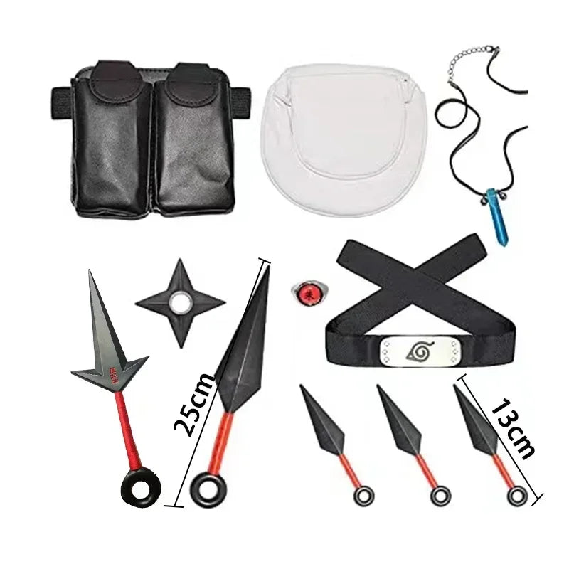 Acessórios Kakashi, Luvas, Máscara Kunai, Luvas Uchiha Anime Naruto