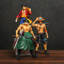 Action figure Ace/Monkey D Luffy/Roronoa Zoro Coleção Anime  one piece