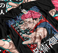 Camiseta Gojo Satoru e Sukuna Anime Jujutsu Kaisen