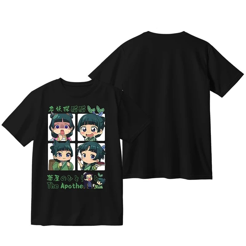 Verão anime o boticário diários oversized t camisa das mulheres dos homens o-pescoço manga curta engraçado tshirt maomao cosplay camisetas gráficas