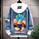 Moletom Vegeta, Son Goku & Gogeta com Capuz Anime Dragon Ball