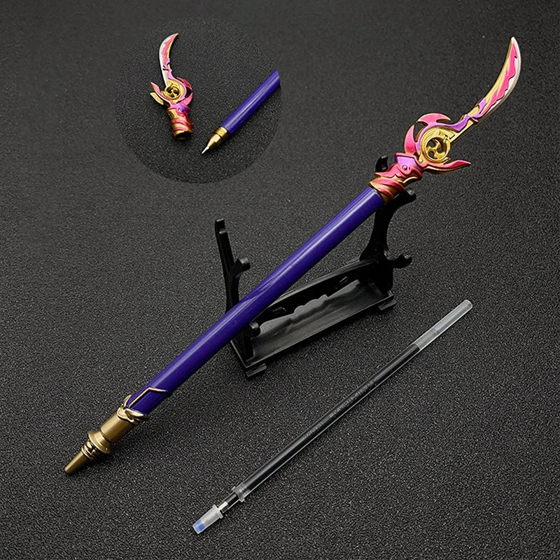Caneta genshin impacto em metal