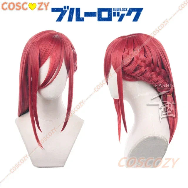 Peruca de Cosplay de  Bachira, Meguru, Hyoma, Chigiri, Nagi, Seishirou, Isagi, Yoichi, Mikage, Reo, Se, Itoshi, Kunigami Anime Blue Lock