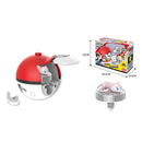 Pião com lançador pikachu/charmander/squirtle/mew/eevee Anime pokemon