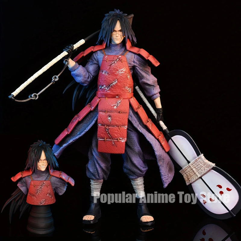Action Figure Madara Uchiha e Hashirama Senju anime Naruto em 27cm