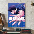 Popular anime japonês azul bloqueio cartaz hd arte pegajosa parede à prova dwaterproof água casa sala de estar quarto barra decoração estética