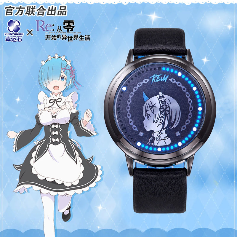 Relógio Rem, Ram, Emilia Anime Re:Zero
